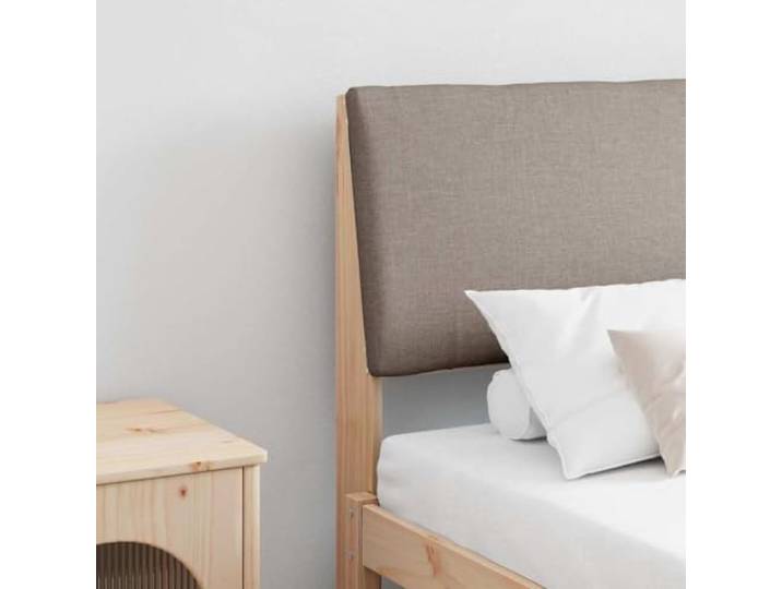 Moderne Polsterkopfteil dunkelgrau 200 cm aus massivem Kiefernholz, rechteckige Form, weiches Schaumstoffkissen, fleckenunempfindliches Gewebe, ästhetische Rückseite, stabil
