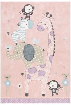 SAFAVIEH Carousel Kids Brandusa Animal Rug