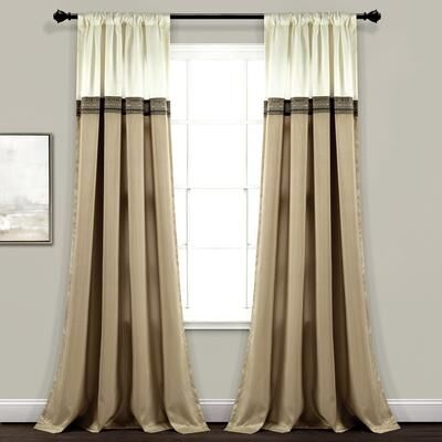 Lush Decor Terra Window Curtain Panel Pair