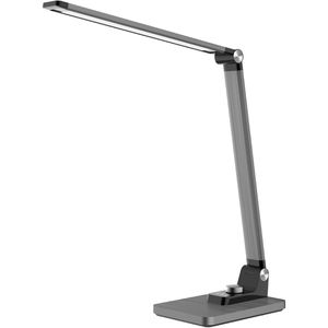 Hansa Schreibtischlampe Breeze, grau, LED, dimmbar, 450 Lumen, warm- bis tageslichtweiß