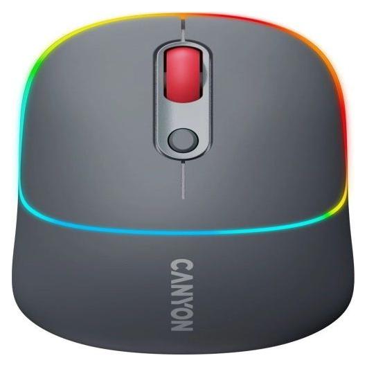 Canyon MW-22, 2in1 wireless optical mouse Bluetooth / Wireless USB, 800/1200/1600 DPI, 4 print, grey (Kabellos) (CNS-CMSW22DG)