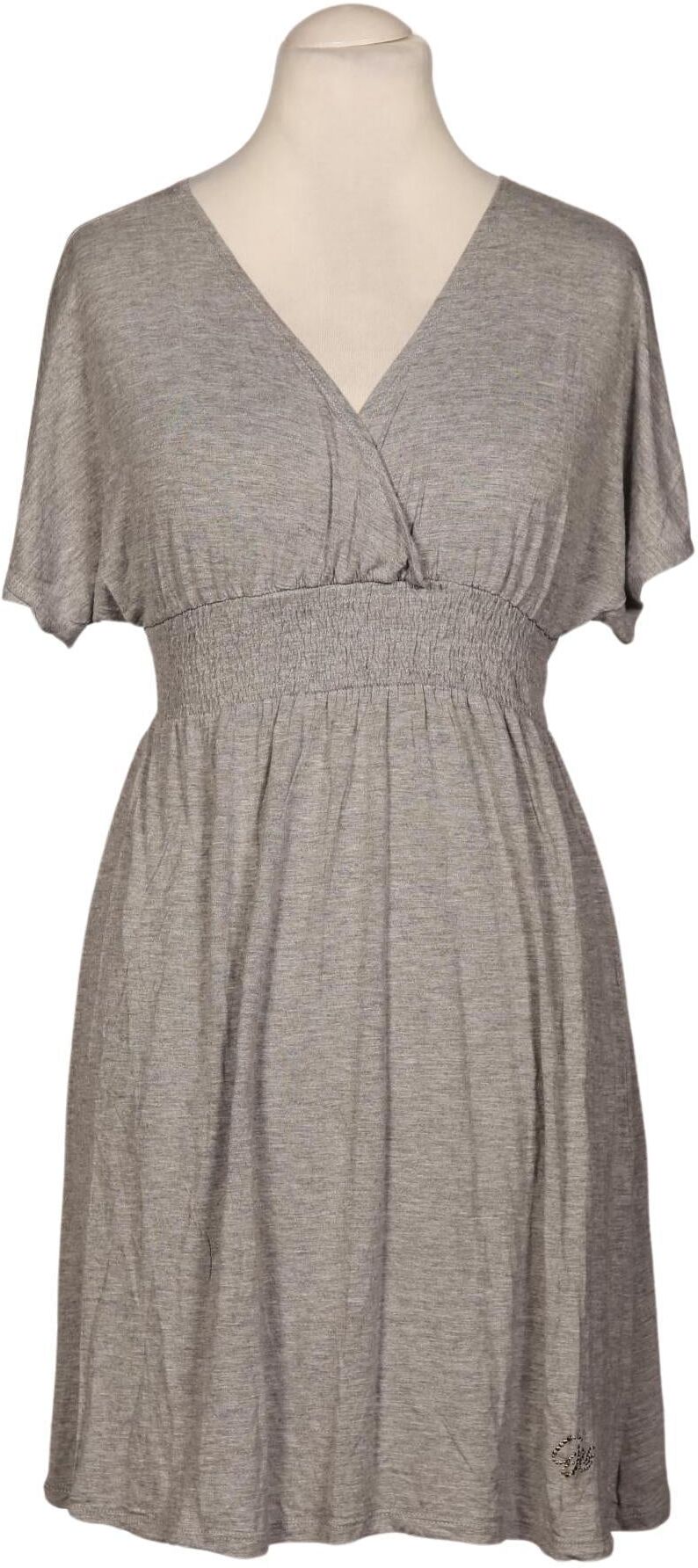 GAS Damen Kleid, Grau, Gr. L, Viskose - Second Hand