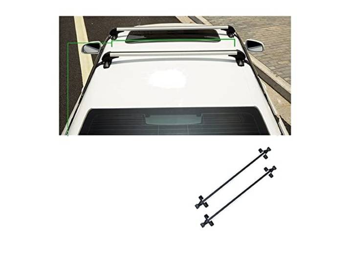 Crossbar Cargo Bar Für Limousinen MPV Truck Seitenleisten Aus Aluminiumlegierung Querträger Dachträger Gepäckträger Dachgepäckträger (Farbe : White 95-99CM)