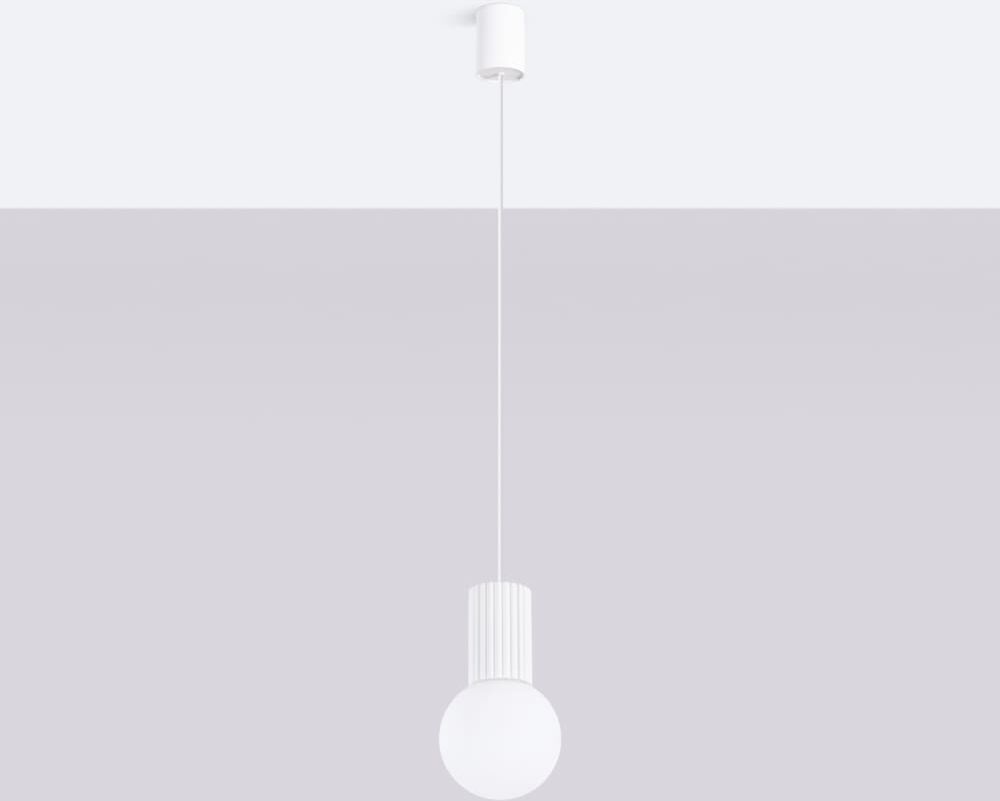 Sollux Lighting Lámpara de techo blanco aluminio/vidrio