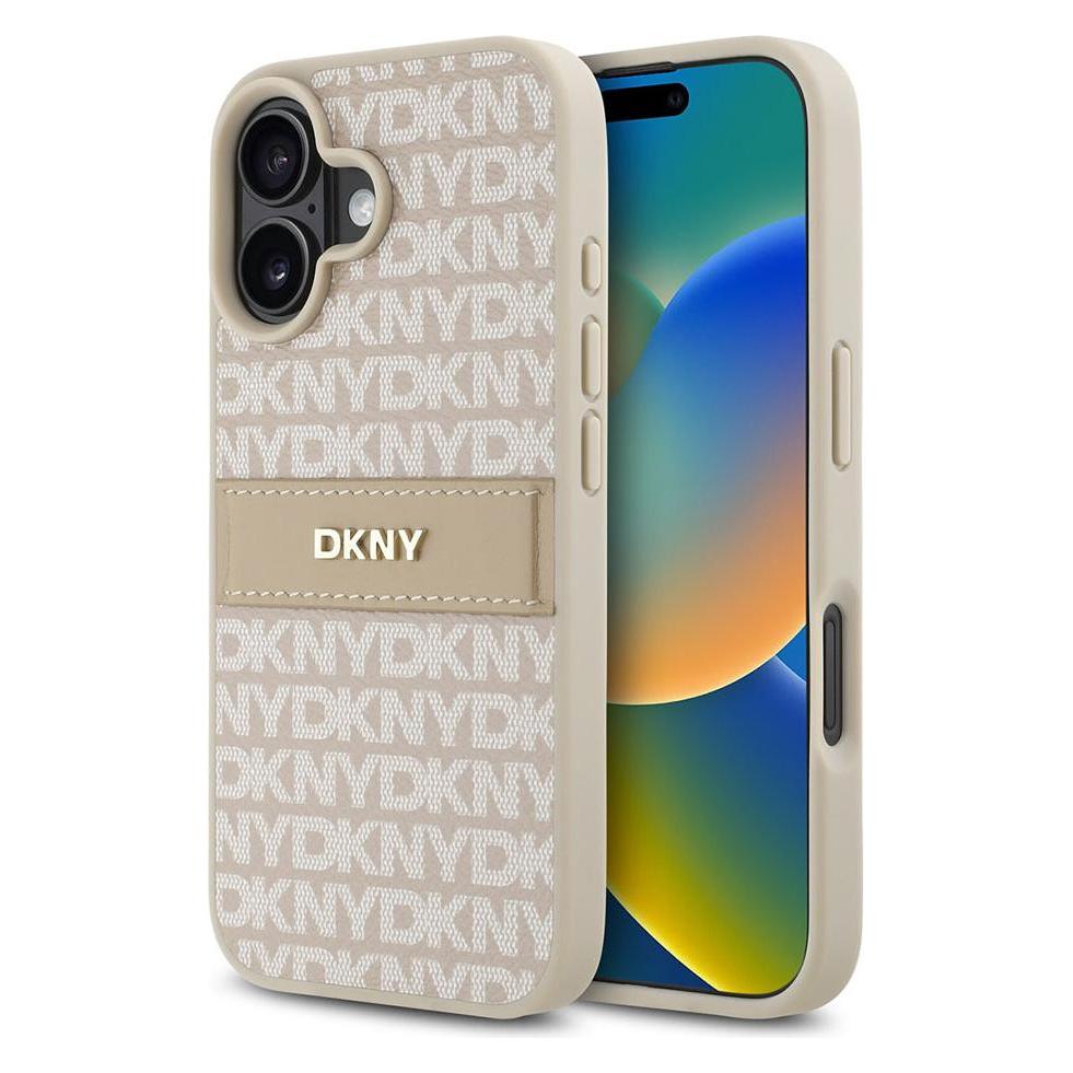 DKNY Repeat Pattern Tonal Stripe Backcover (Apple iPhone 16 Plus) (DKHCP16MPRTHSLP)