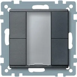 Schneider Electric MTN627614 Taster 2fach plus, anthrazit, System M