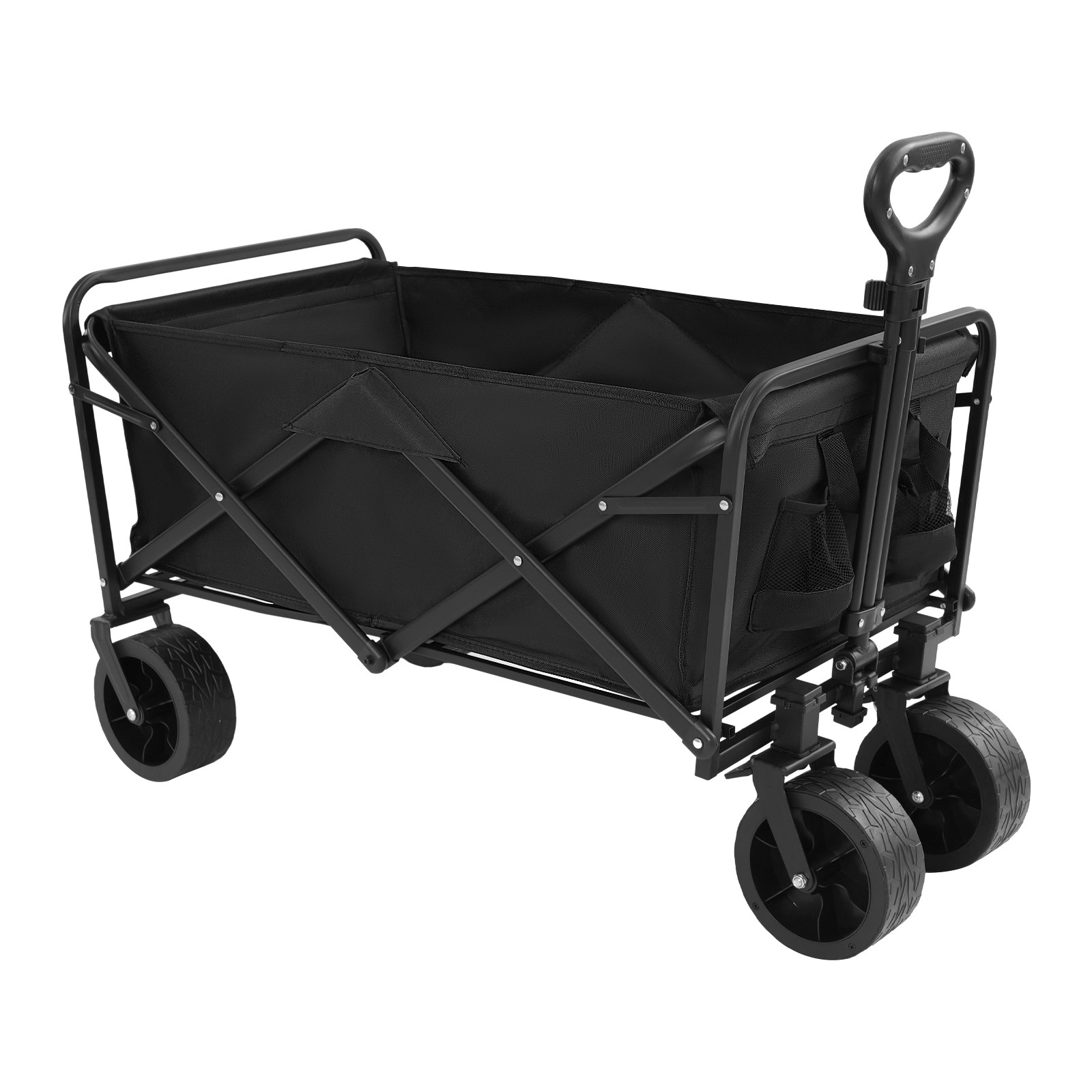 Easybuy Inklapbare Bollerwagen Tuinkar Zwart - Maximaal 115 kg