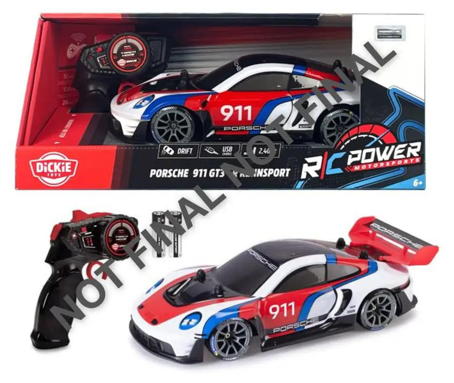 Dickie Toys Op afstand bestuurbare Porsche 911 GT3 R racewagen model 201106019