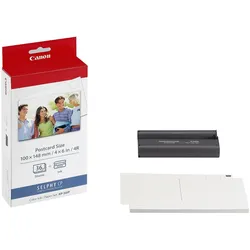 Canon Original KP-36IP Farbbandkassette 2er-Pack (C/M/Y) und 2x36 Blatt Papier 100x148mm
