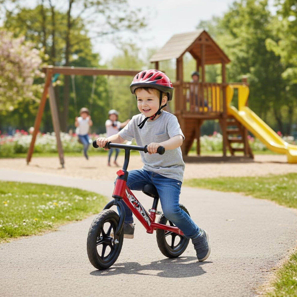 Vélo d'équilibre Balance Bike Flat Track Rouge - Chicos