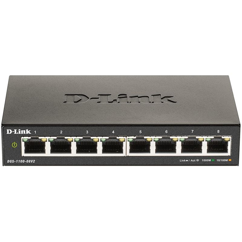 D-Link Switch 8G L2 managed 8x10/100/1000 managed DGS-1100-08V2/E