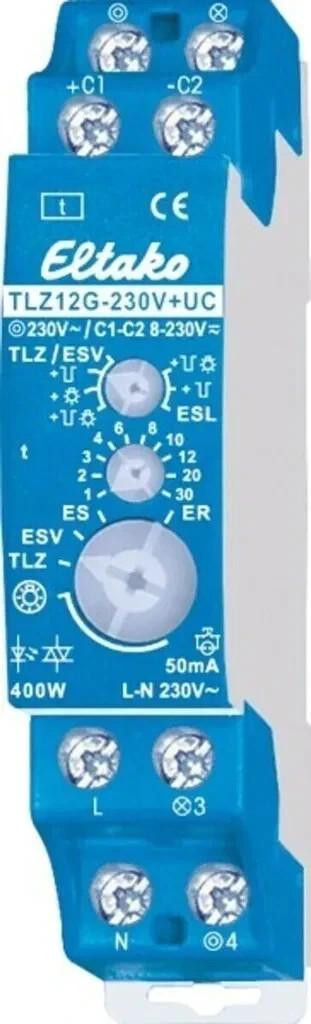 Eltako Trappenlichttimer TLZ12G-230V+UC met solid-state relais, 230 V