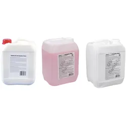 EUROLITE Set 3x UV-Seifenblasenfluid 5l gelb + rot + blau