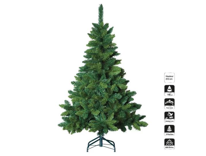 Fééric Lights and Christmas Weihnachtsbaum 127/127/210 cm, Grün, Kunststoff, 210 cm, Dekoration, Weihnachtsdekoration, Christbäume & Zubehör