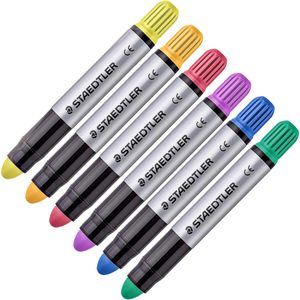 Staedtler Gelschreiber Noris 2390, Glitter, Strichbreite 10 mm, Schreibfarbe farbig sortiert, 6 Stück