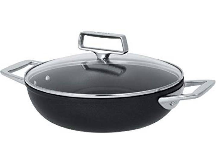 Cristel S2A28CPFAE SAUTEUSE 28 CM Castel Pro 2 ANSES ULTRALU Forge IND REVETUE EXCELISS + COUV