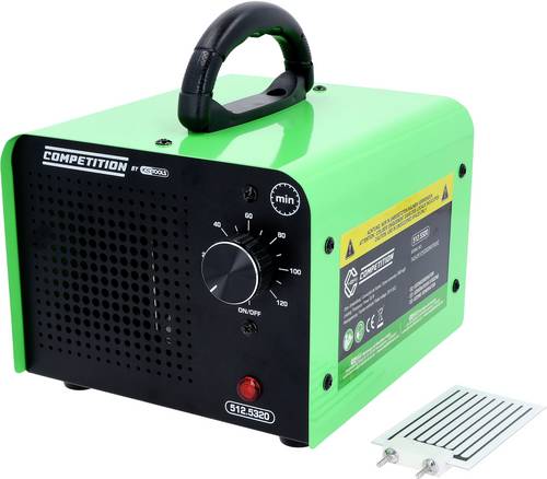KS Tools 512.5320 Luftreiniger Grün, Schwarz Kompakter, tragbarer Ozongenerator mit mechanischem Timer