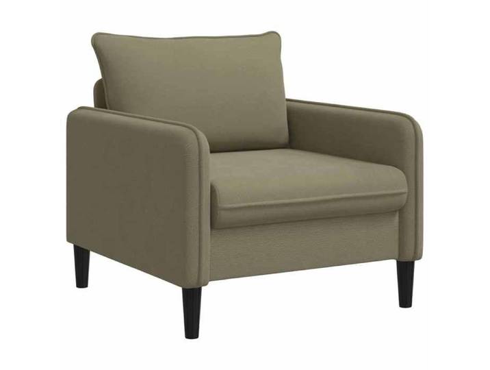 Fauteuil salon - Vidaxl - Fauteuil moderne XL Kaki - Charge 150kg - Velours 16533