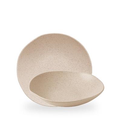 Churchill Stonecast Nutmeg Cream Natural Organische Coupe Schale 9 7/8"