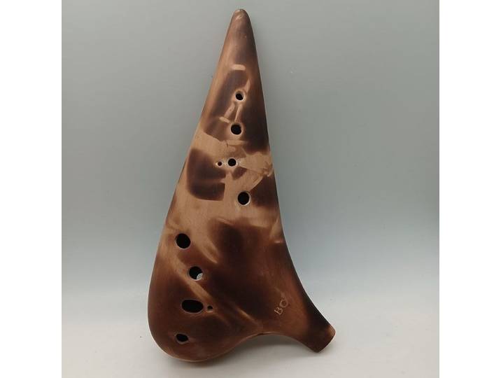 C Tuning Ocarina 12 trous basse jouant flûte en céramique Portable étudiant adulte argile Ocarina Orff fait à la main Ocarinas Instrument à vent