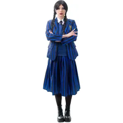 Création De Hanninger Kinderkostüm Dark Girl Schuluniform blau/schwarz Grösse 140 (140)