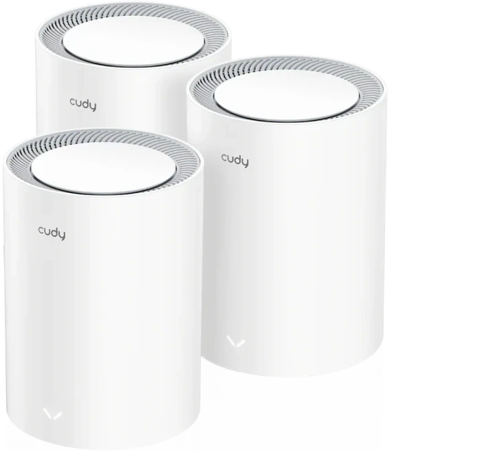 CUDY AX3000 Wi-Fi 6 Mesh 2.5Gb Lösung, Weiß (3er-Pack)
