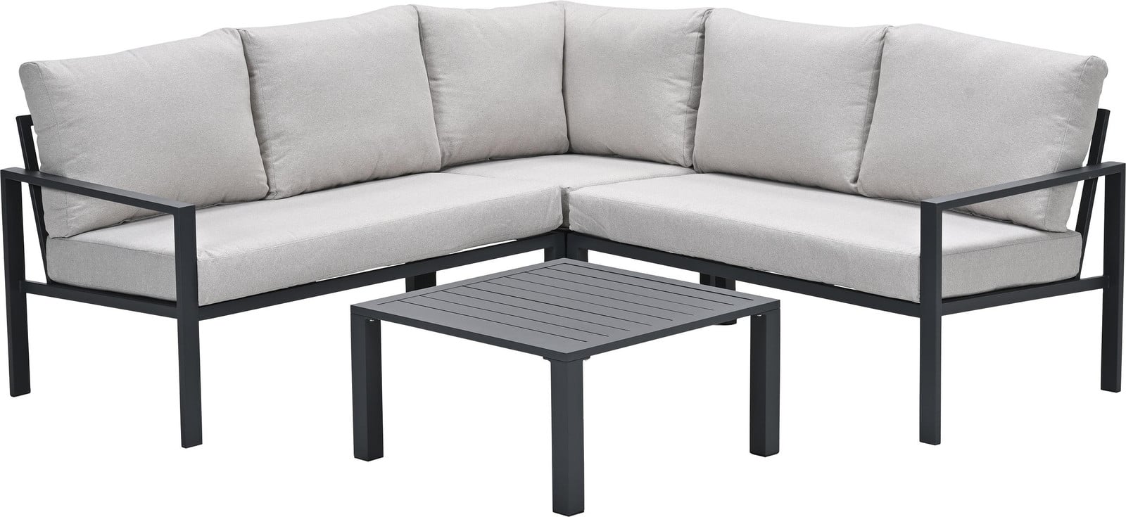 Garden Impressions Springs lounge hoekset carbon black - desert sand