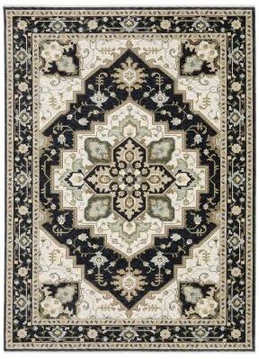 Style Haven Whittier Traditional Medallion Fringed Dense Pile Rug
