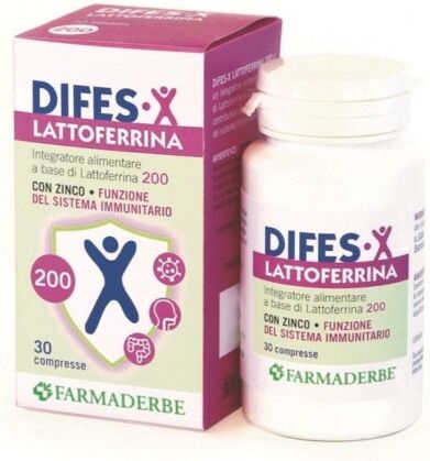 Farmaderbe Difes-X Lattoferrina 200 Difese Immunitarie 30cpr