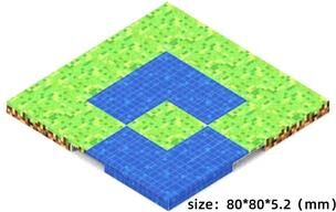 Uplift Treasures Magnetic Building Block Puzzle Toy Set baseplate005