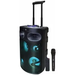 Manta SPK0803B140 Fobos (4 h), Bluetooth Lautsprecher, Schwarz