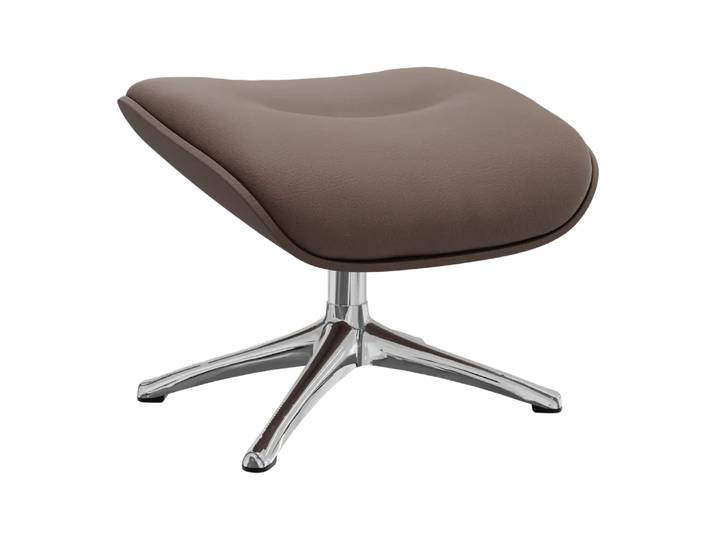Hocker Scandi Skagen, Flexlux, omaha chestnut brown, Leder
