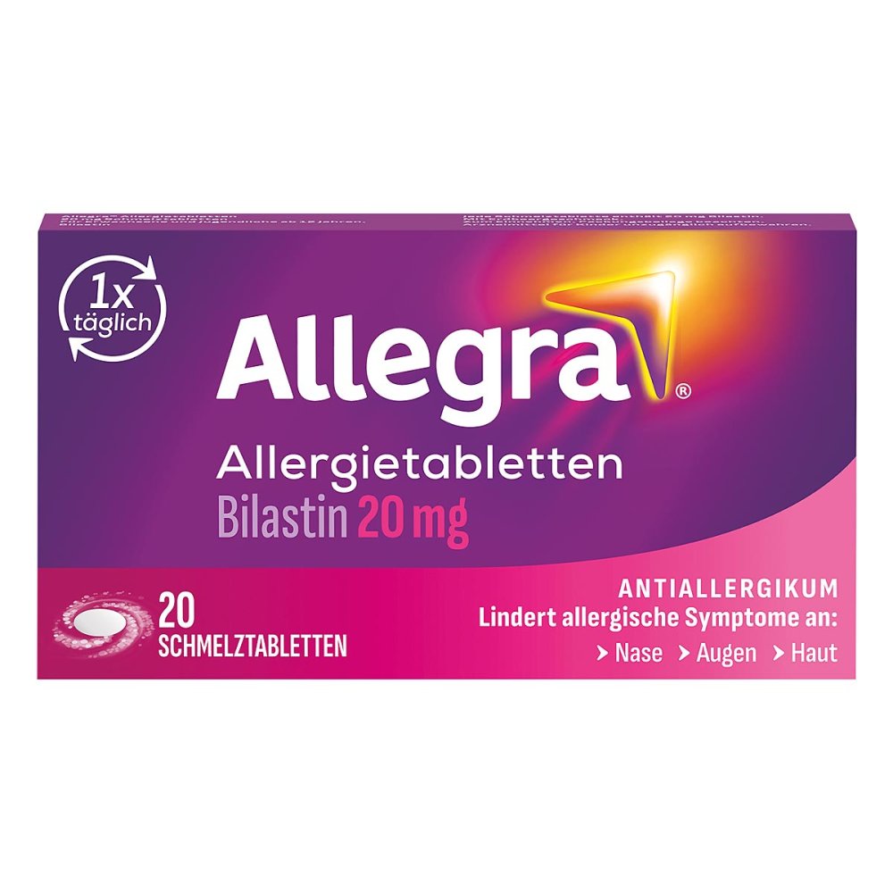 A. Nattermann & Cie GmbH Allegra Allergie & Heuschnupfen Schmelztabletten mit Bilastin 18878909