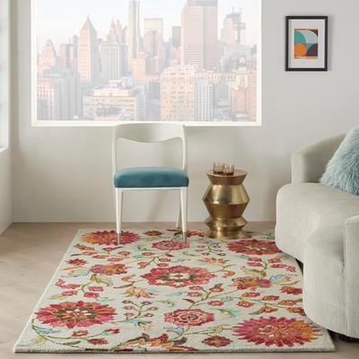 Nourison Bahari Hand-Tufted Botanical Wool Area Rug