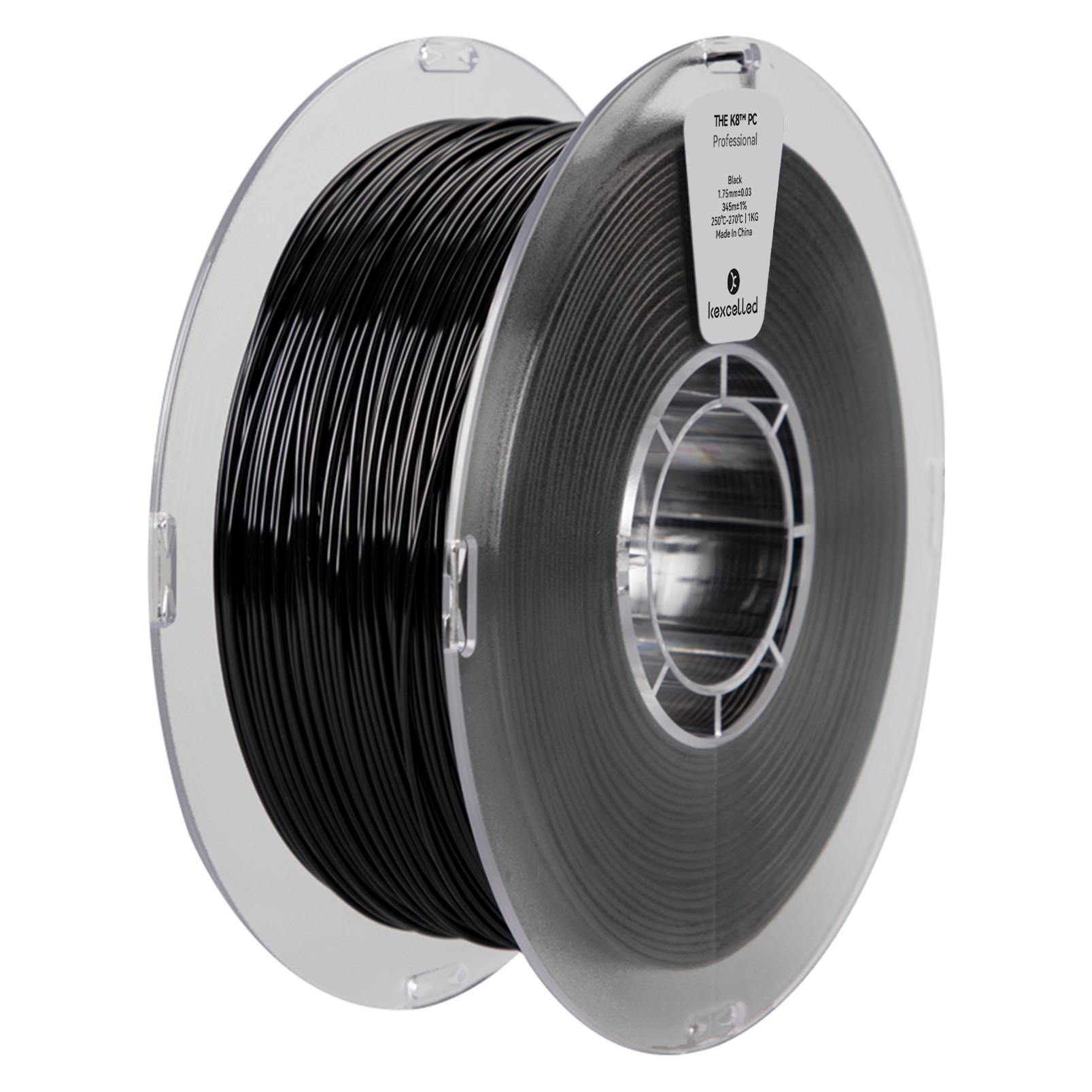 Kexcelled DER K8(TM)-PC (PC, 1000 g, 1.75 mm) (THE K8 PC-1.75-BLK-1KG)
