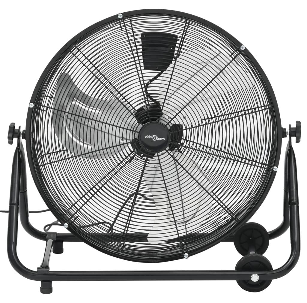 vidaXL Trommelventilator Industriell 60 cm 172,5 W Schwarz