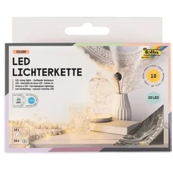 folia 10er-Pack LED-Lichterketten 2,2 m weiß