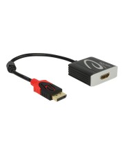 Delock Adapter Displayport 1.2 male > HDMI female 4K Active Videokonverter Parade PS176 DisplayPort Schwarz (62734)