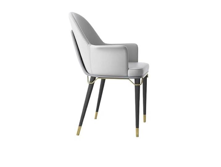 DIANXI Lounge-Sessel Leichter Luxus-Esszimmerstuhl mit Rückenlehne, gepolsterter Stuhl, for Haushalt, Restaurant, Kleiner, Moderne, einfache Hotel-Café-Stühle