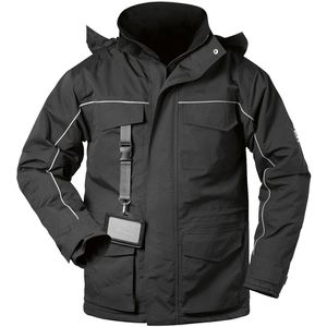 elysee Arbeitsjacke Blackpool Thermo-Parka, Winterjacke, schwarz, wasserdicht, Größe M
