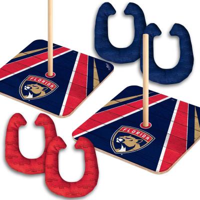 Skip's Garage Florida Panthers NHL Horseshoe Bag Toss Game