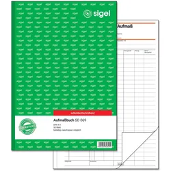 SIGEL Formularbuch Aufmaßbuch DIN A4 1x 50 Seiten