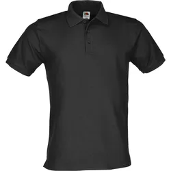 Fruit of the Loom PREMIUM POLO - Herren Polo-Shirt in versch. Faben und Größen, schwarz, M