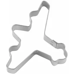 Städter Ausstecher Flugzeug Mini, Ausstechform, Plätzchenform, Keks, Plätzchen, Weißblech, 5 cm, 955456