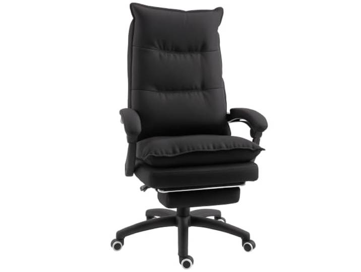 Vinsetto Massagefunktion Ergonomischer Chefsessel Schwarz