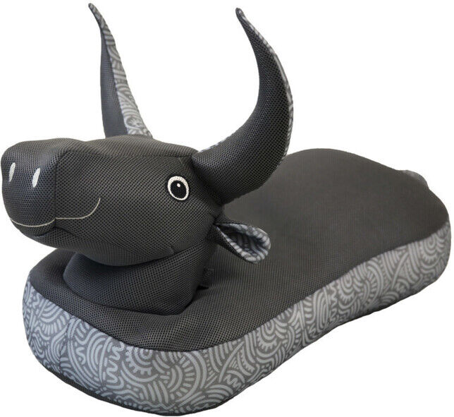 Westmann Pouf et animal flottant Taureau Noir 34 × 89 × 64 cm ; 50NRTH GmbH (ZHOL2503)