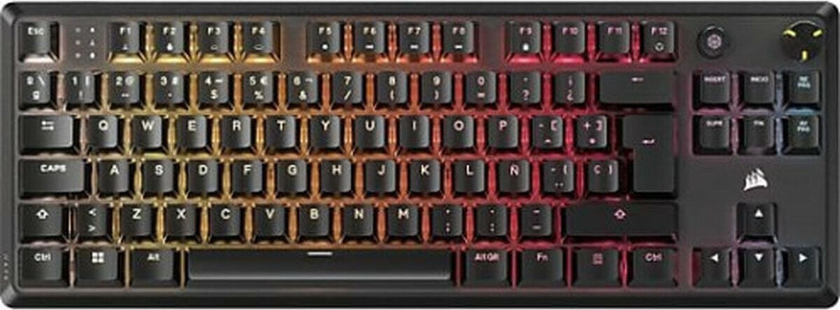 Corsair K70 CORE TKL Mechanisch Gaming Toetsenbord met RGB LED-verlichting, USB, Zwart