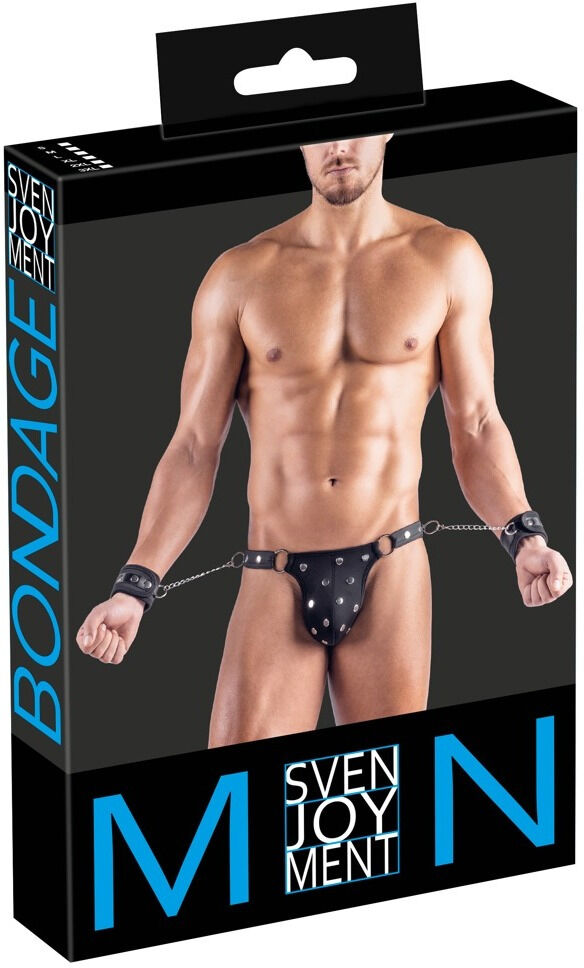 Svenjoyment String avec menottes