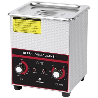 TOOLCRAFT USC-200 Ultraschallreiniger Schmuck, Bürobedarf, Werkstatt 160 W 2 l mit Heizung, mit Reinigungskorb