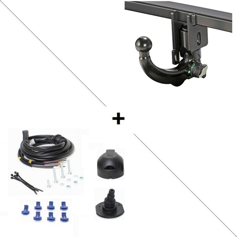 Attelage Volkswagen Transport T5 Fourgon y compris Rockton & Panamericana (05/03-09/09) RDSOV + faisceau universel 7 broches
